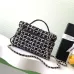 Chanel 25C Black and White Tweed Top Handle Vanity Case #A49148