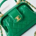 Chanel Brown Quilted Lambskin Top Handle Mini Bag Brushed #A49152