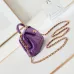 Chanel Brown Quilted Lambskin Top Handle Mini Bag Brushed #A49152