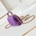 Chanel Brown Quilted Lambskin Top Handle Mini Bag Brushed #A49152