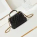 Chanel Brown Quilted Lambskin Top Handle Mini Bag Brushed #A49152