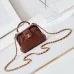 Chanel Brown Quilted Lambskin Top Handle Mini Bag Brushed #A49152