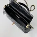 Chanel Mini Rectangular Flap with Top Handle Black Lambsk #A50222