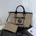 Chanel Natural Raffia Small Deauville Tote size:34cm #A54036