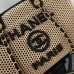 Chanel Natural Raffia Small Deauville Tote size:34cm #A54036