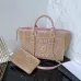 Chanel Natural Raffia Small Deauville Tote size:34cm #A54036