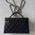 Chanel New Black Gold Cosmetic Bag #A50414