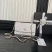 Wallet on chain - Shiny grained calfskin &amp; silver-tone metal #A49149