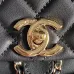 Chanel Black Quilted Calfskin Medium Duma Pockets #A49150