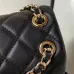 Chanel Black Quilted Calfskin Medium Duma Pockets #A49150