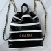 Chanel Chanel 22 Coco Mark Border Calf Leather Black/White/Red #A49197