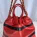 Chanel Chanel 22 Coco Mark Border Calf Leather Black/White/Red #A49197