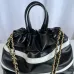 Chanel Chanel 22 Coco Mark Border Calf Leather Black/White/Red #A49197
