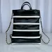 Chanel Chanel 22 Coco Mark Border Calf Leather Black/White/Red #A49197