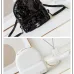 Chanel Leather and Sequin CC Logo Backpack Black/White #A49196