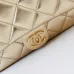 Chanel Mini F-Shaped Backpack, Champagne Gold Space Silver Diamond Checkered Tofu Bag #A49214