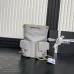 Chanel Mochila, Piel de cordero efecto brillo y metal dorado #A49155