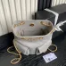Chanel Mochila, Piel de cordero efecto brillo y metal dorado #A49155