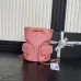 Chanel Mochila, Piel de cordero efecto brillo y metal dorado #A49155