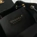 Leather backpack Chanel Black in Leather  #A49159