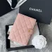 CHANEL Grained Calfskin Quilted passport Holder Wallet #A50709