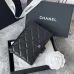 CHANEL Grained Calfskin Quilted passport Holder Wallet #A50709