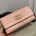 CHANEL Lambskin Quilted Chanel 19 Flap Wallet #A49138