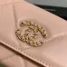 CHANEL Lambskin Quilted Chanel 19 Flap Wallet #A49138