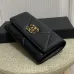 CHANEL Lambskin Quilted Chanel 19 Flap Wallet #A49138