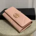 CHANEL Lambskin Quilted Chanel 19 Flap Wallet #A49138