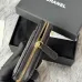 Chanel Classic Caviar Quilted Zip Card Holder Black Wallet #A49135