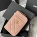 Chanel Classic Caviar Quilted Zip Card Holder Wallet  #A49136