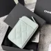 Chanel Classic Caviar Quilted Zip Card Holder Wallet  #A49136