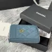 Chanel Classic Caviar Quilted Zip Card Holder Wallet  #A49136