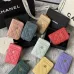 Chanel Classic Caviar Quilted Zip Card Holder Wallet  #A49136