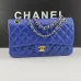 CHANEL 18C Iridescent Tiffany Blue Caviar Medium #A50708