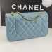 CHANEL 18C Iridescent Tiffany Blue Caviar Medium #A50708