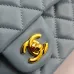CHANEL 18C Iridescent Tiffany Blue Caviar Medium #A50708