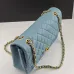 CHANEL 18C Iridescent Tiffany Blue Caviar Medium #A50708