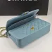 CHANEL 18C Iridescent Tiffany Blue Caviar Medium #A50708