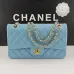CHANEL 18C Iridescent Tiffany Blue Caviar Medium #A50708