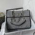 CHANEL CHEVRON V-stitch Coco Mark Shoulder Bag #A49165