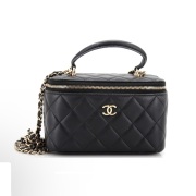CHANEL Caviar Quilted Small Vanity Case #A35516