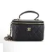 CHANEL Caviar Quilted Small Vanity Case #A35516