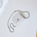 CHANEL Metallic Goatskin Quilted Star Flap Waist Belt #A49186