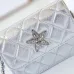 CHANEL Metallic Goatskin Quilted Star Flap Waist Belt #A49186