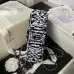 CHANEL Sequin Embroidered Medium Flap Black White #A49210