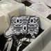 CHANEL Sequin Embroidered Medium Flap Black White #A49210