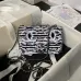 CHANEL Sequin Embroidered Medium Flap Black White #A49210