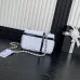 Chanel 24B black and white sequin bow silver hardware mini flap chain bag #A49207